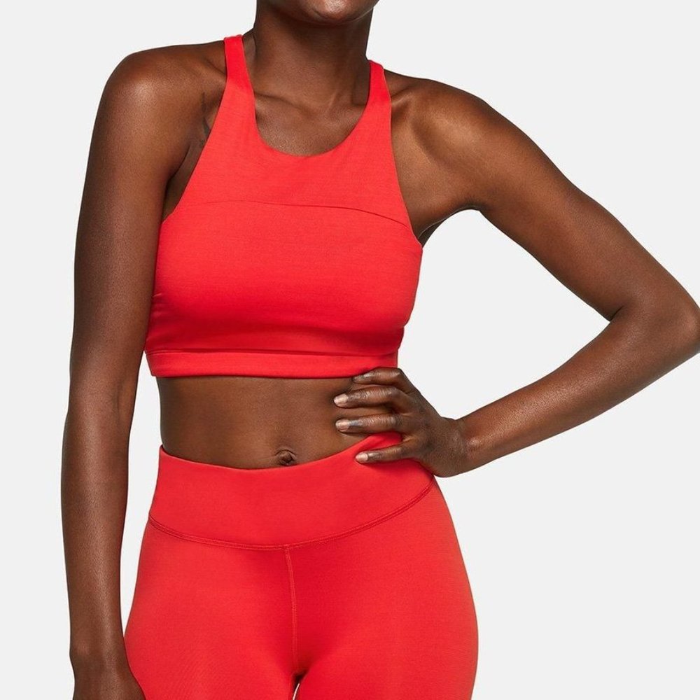 Outdoor Voices Move Free Crop Top in Scarlet Red